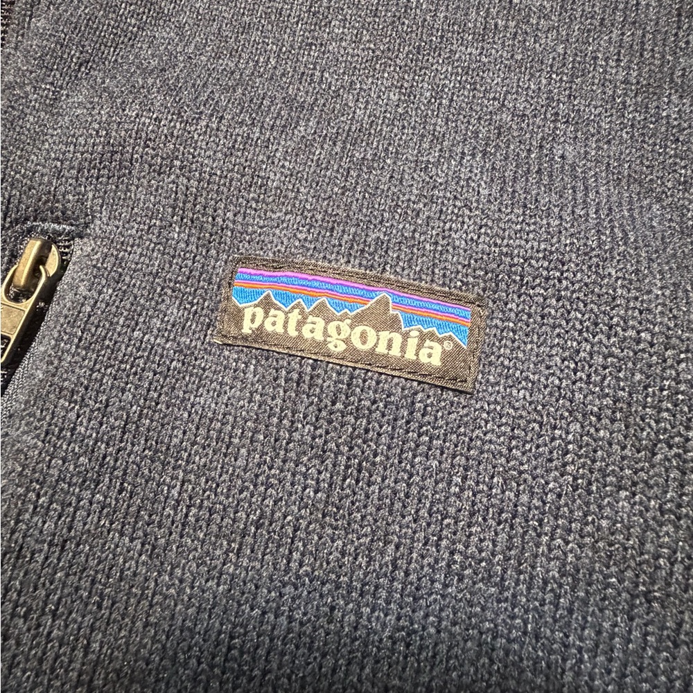 Patagonia Better Sweater Mens 2XL Navy Blue 1/4 Zip Outdoor Hiking - Picture 3 of 9